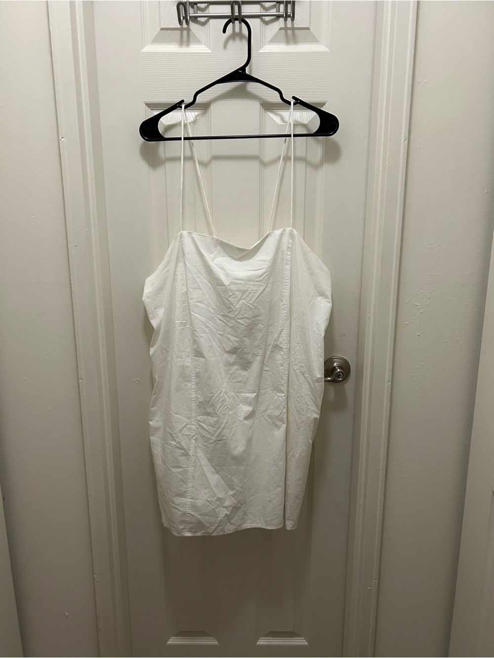 Monki Cream Slip Dress with Spaghetti Straps